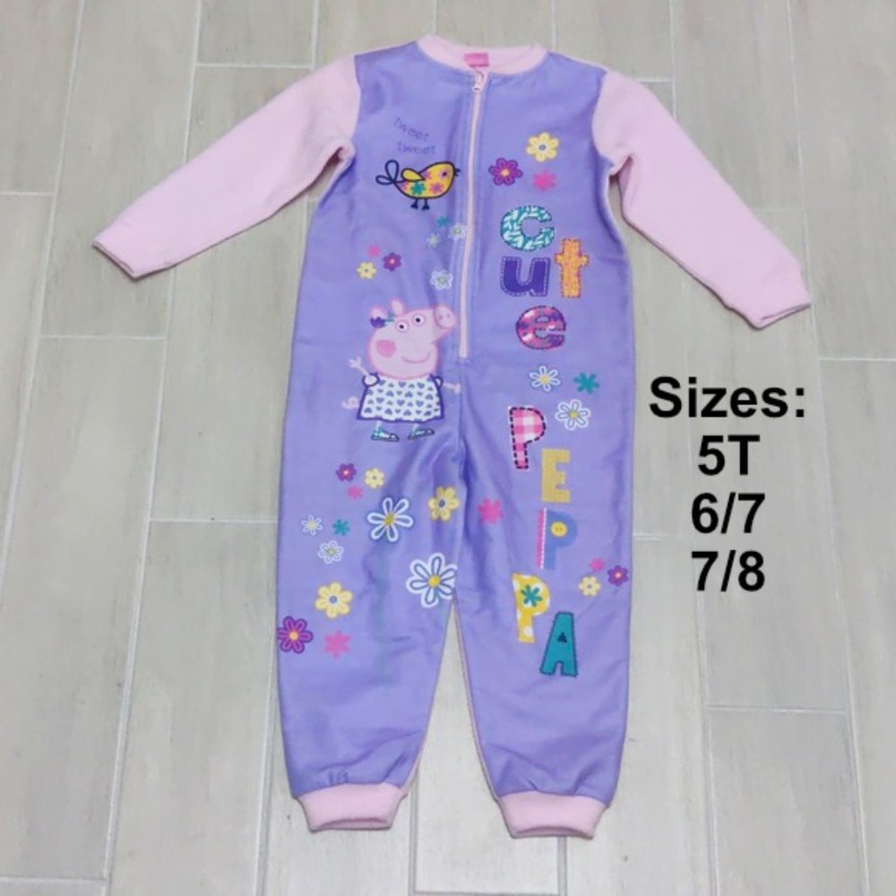 Pokemon, Batman, Frozen, Peppa Character fleece sleepers various sizes PICK ONE